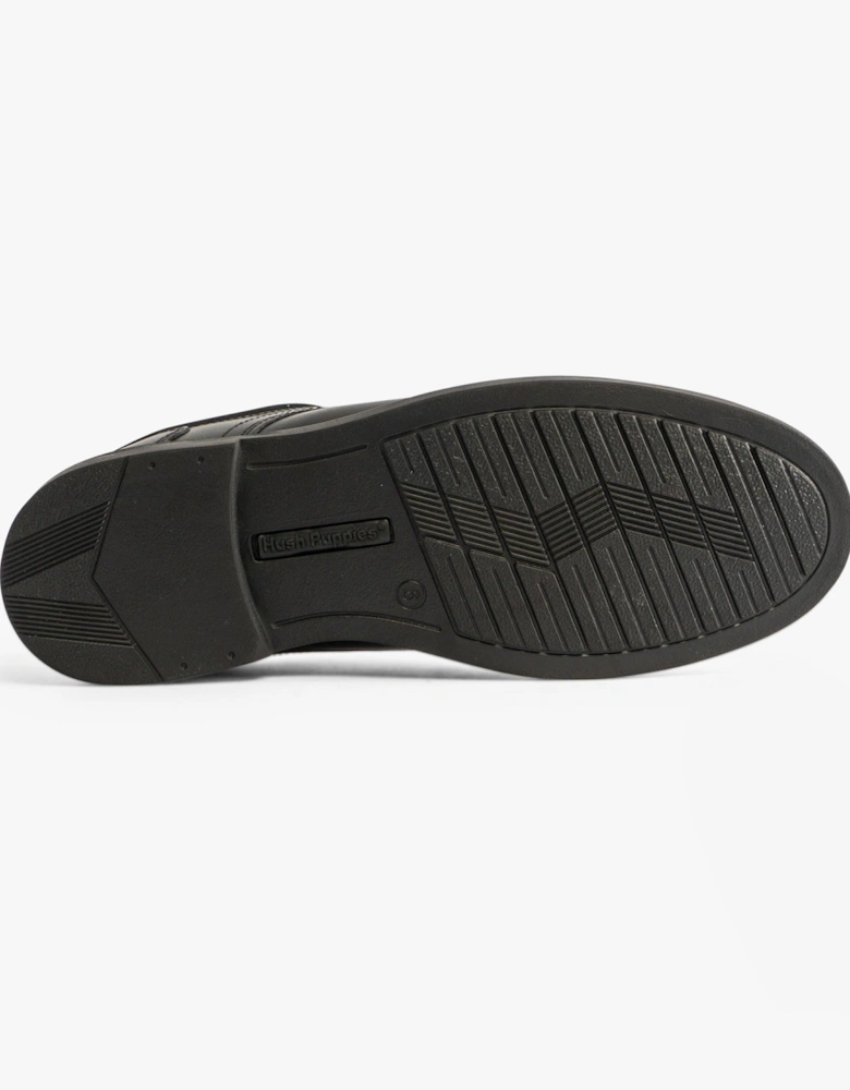 TOMMY Boys Leather School Shoes Black