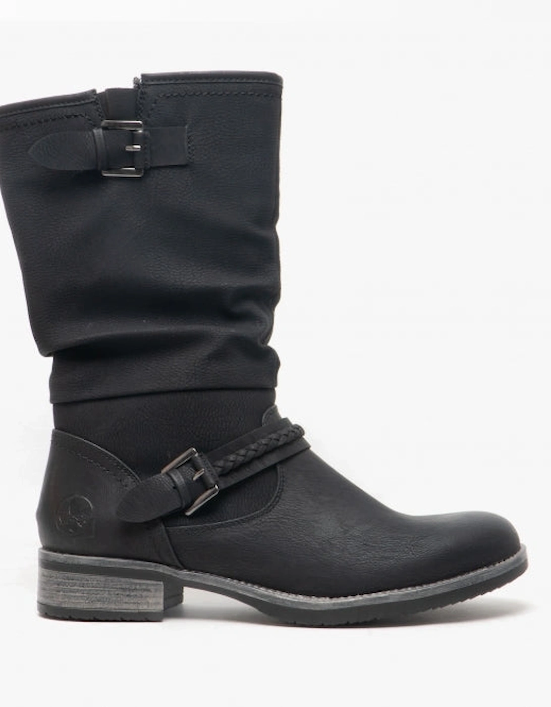 98860-00 Womens Calf Length Boots Black, 6 of 5