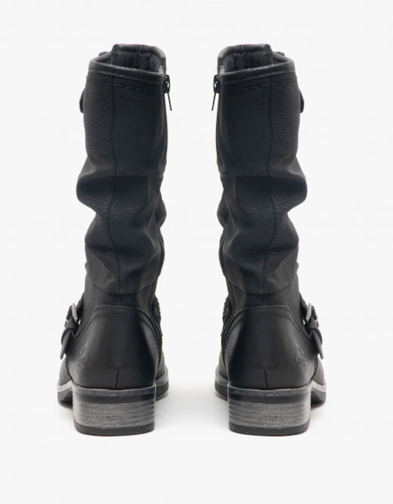 98860-00 Womens Calf Length Boots Black