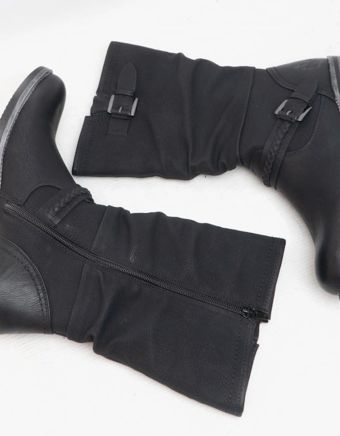 98860-00 Womens Calf Length Boots Black
