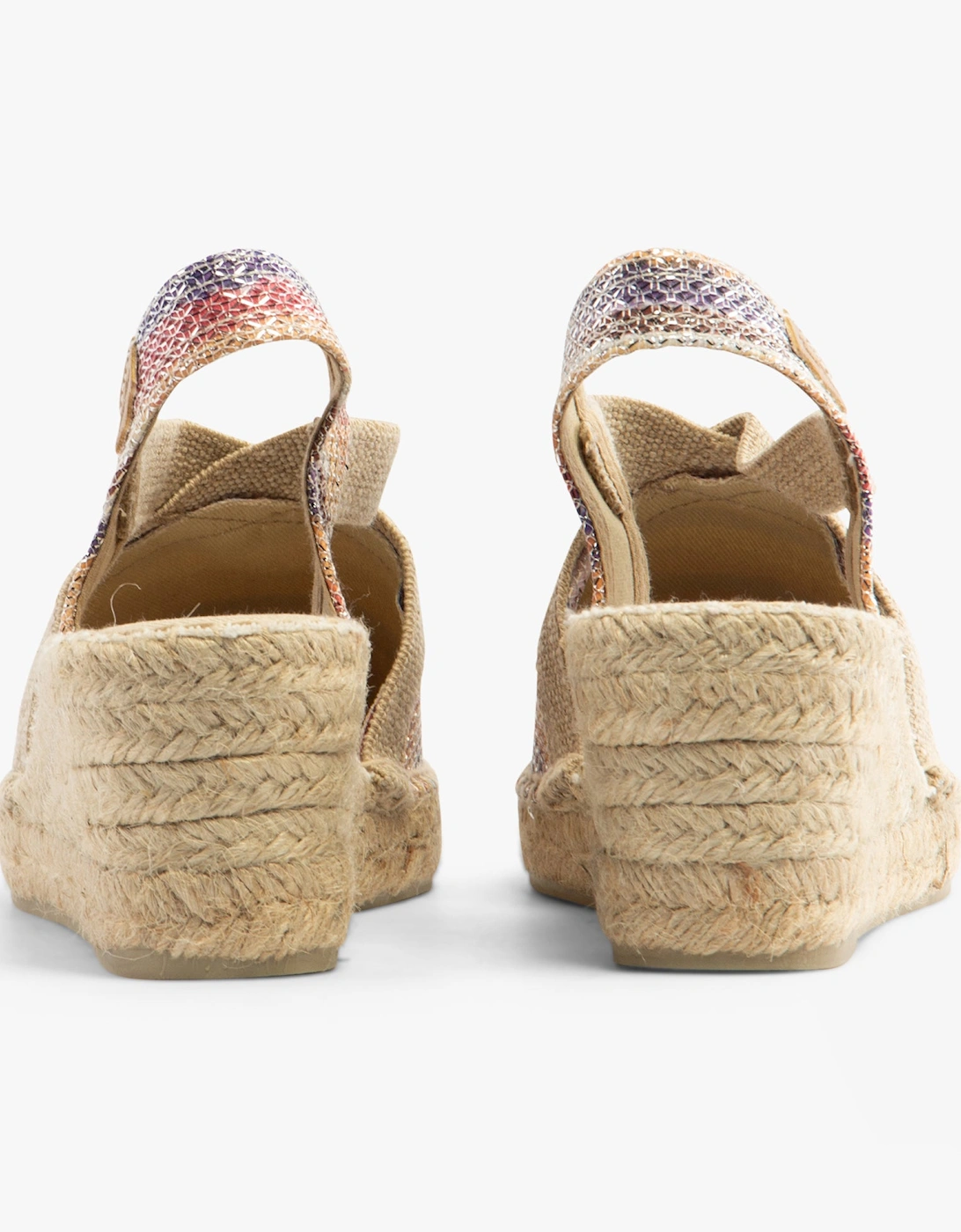 TRITON Womens Vegan Wedge Espadrilles Multi