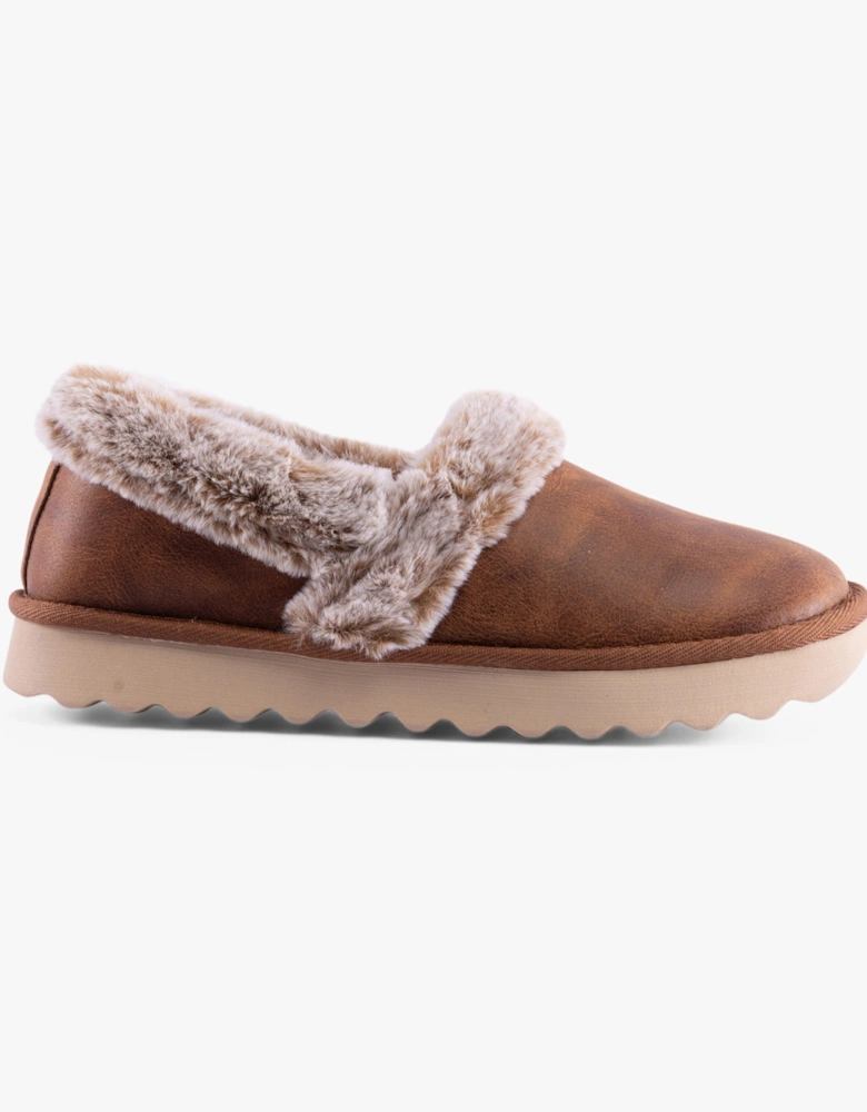 169027/CSNT COZY UP Womens Slippers Chestnut