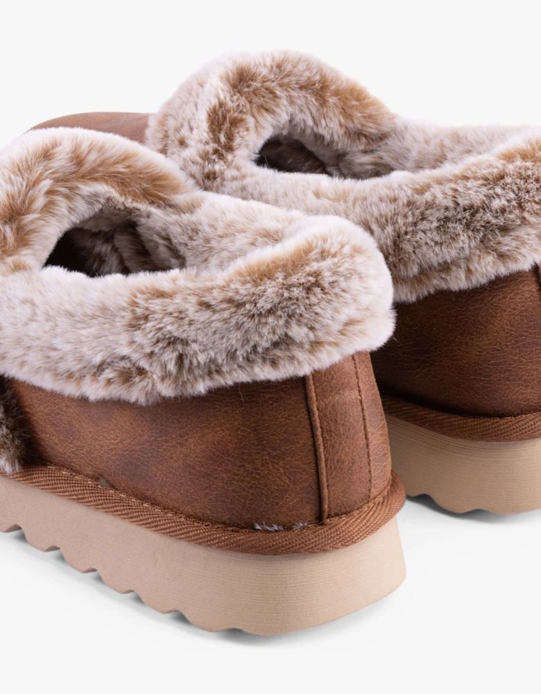 169027/CSNT COZY UP Womens Slippers Chestnut