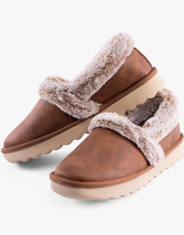 169027/CSNT COZY UP Womens Slippers Chestnut