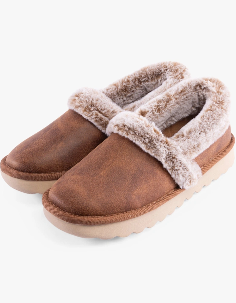 169027/CSNT COZY UP Womens Slippers Chestnut