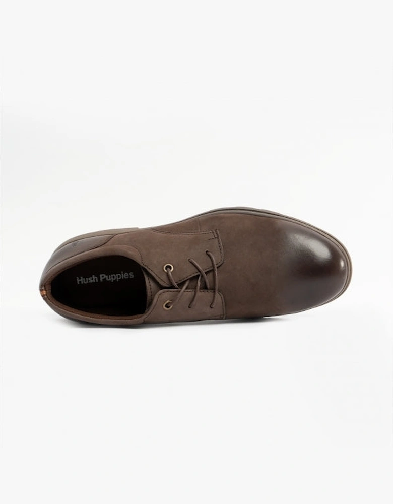 TREVOR Mens Nubuck Shoes Brown