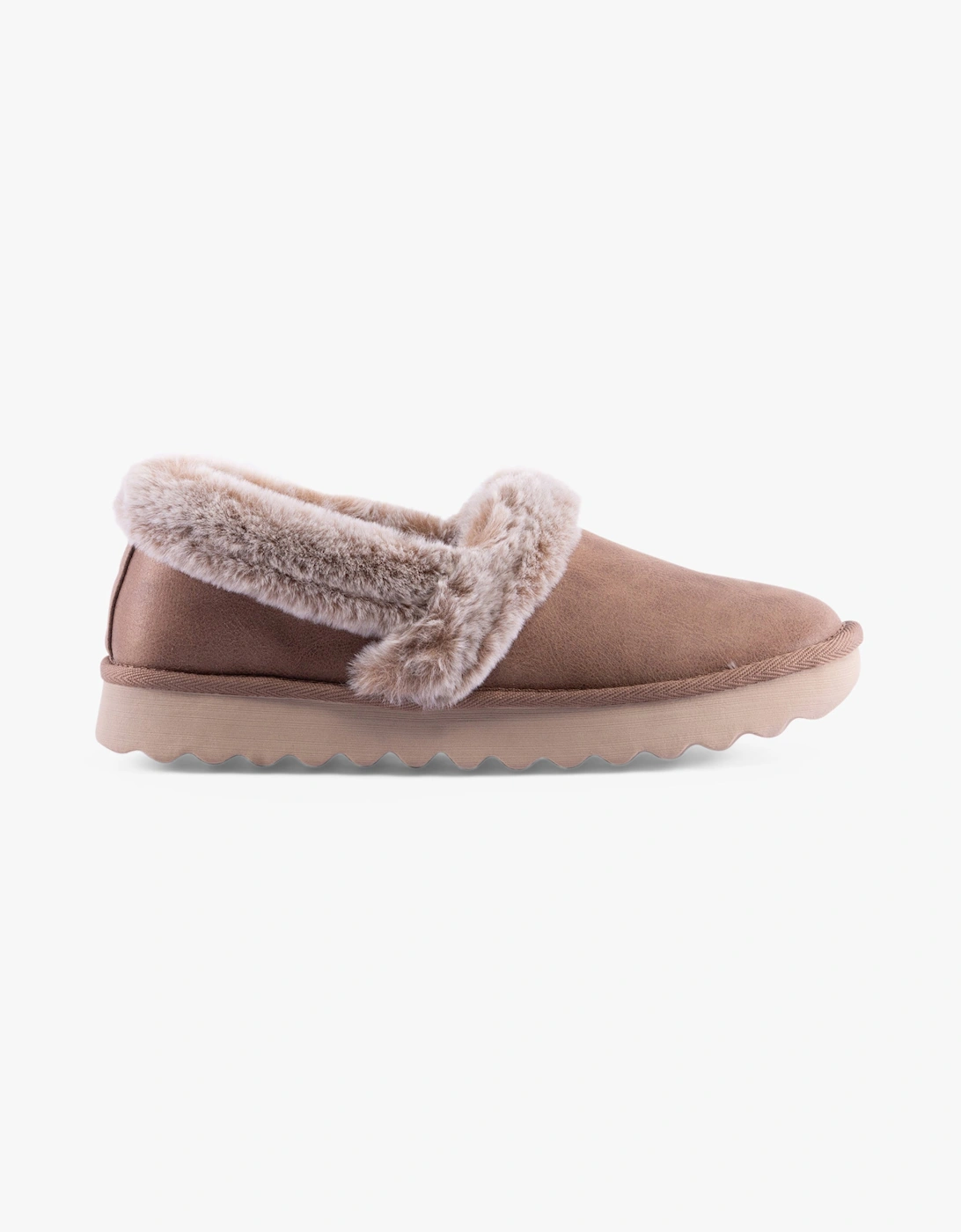 Women's Skechers 169027/TPE COZY UP Womens Slippers Taupe - Cream - Size: 6