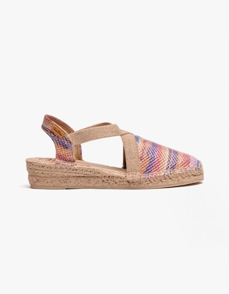 VELINO Womens Wedge Espadrilles Multi