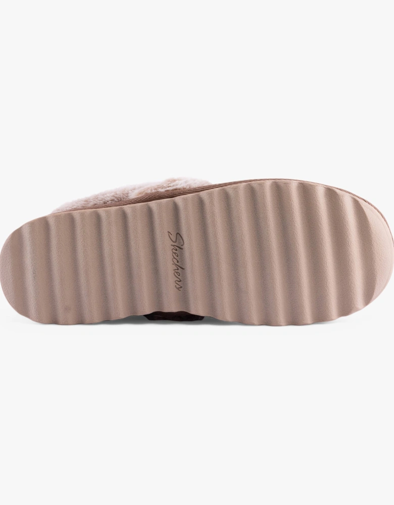 169027/TPE COZY UP Womens Slippers Taupe