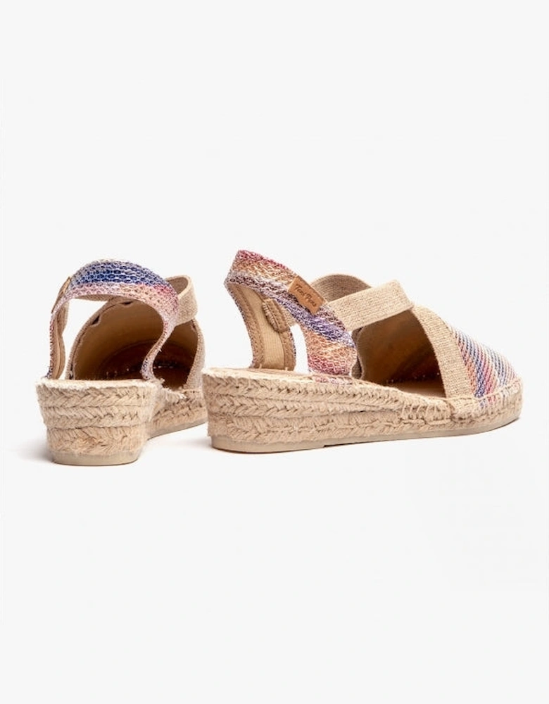 VELINO Womens Wedge Espadrilles Multi