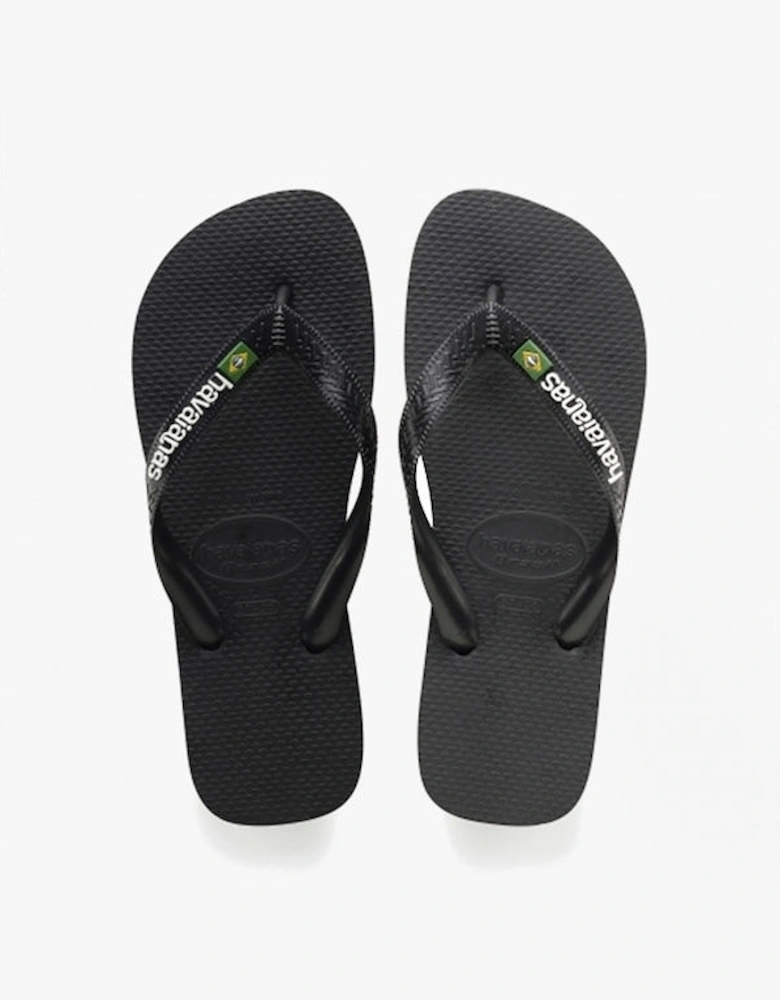 HAV BRASIL LOGO Mens Flip Flops Navy Blue