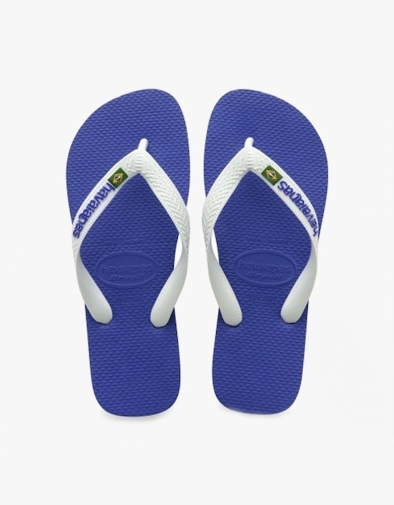 HAV BRASIL LOGO Mens Flip Flops Marine Blue