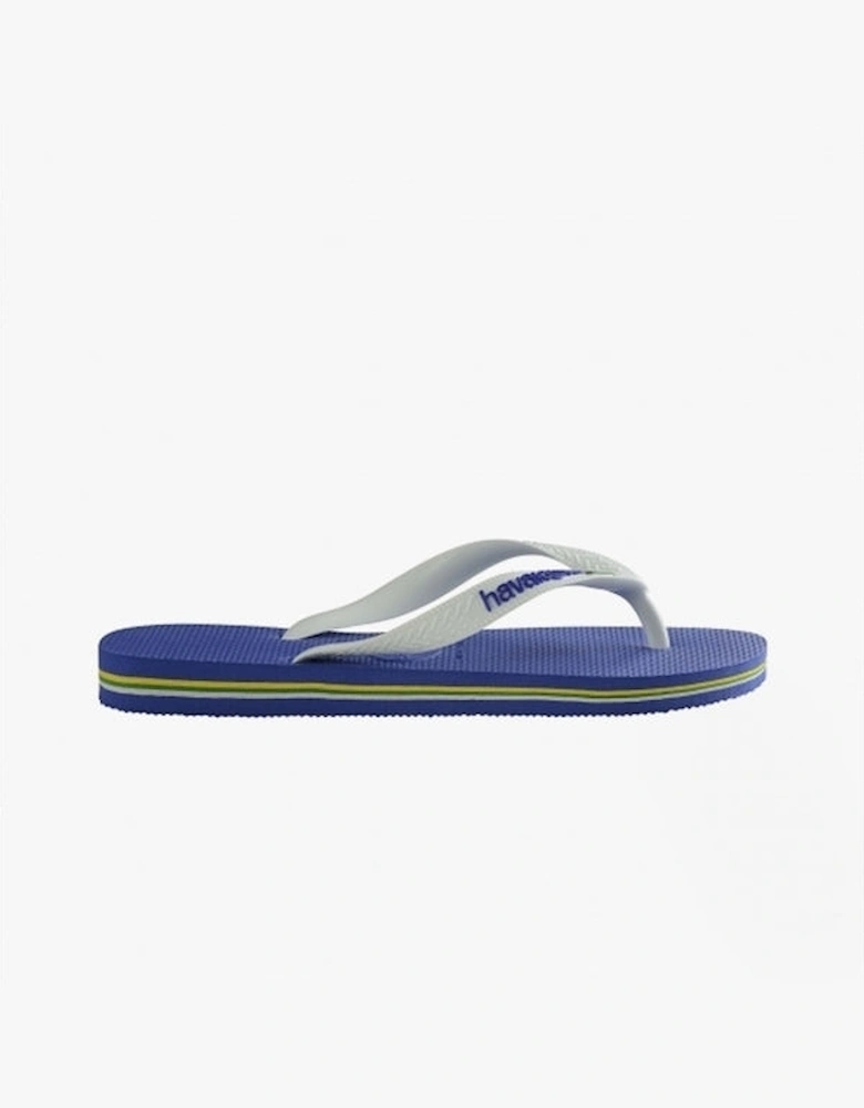 HAV BRASIL LOGO Mens Flip Flops Marine Blue