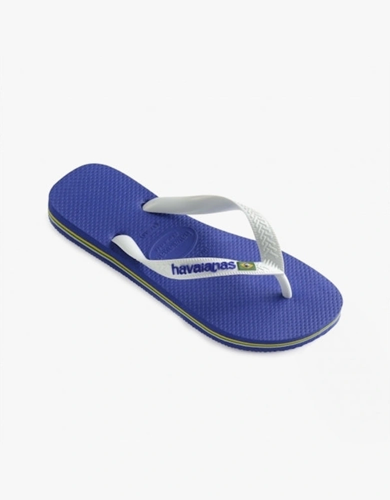 HAV BRASIL LOGO Mens Flip Flops Marine Blue