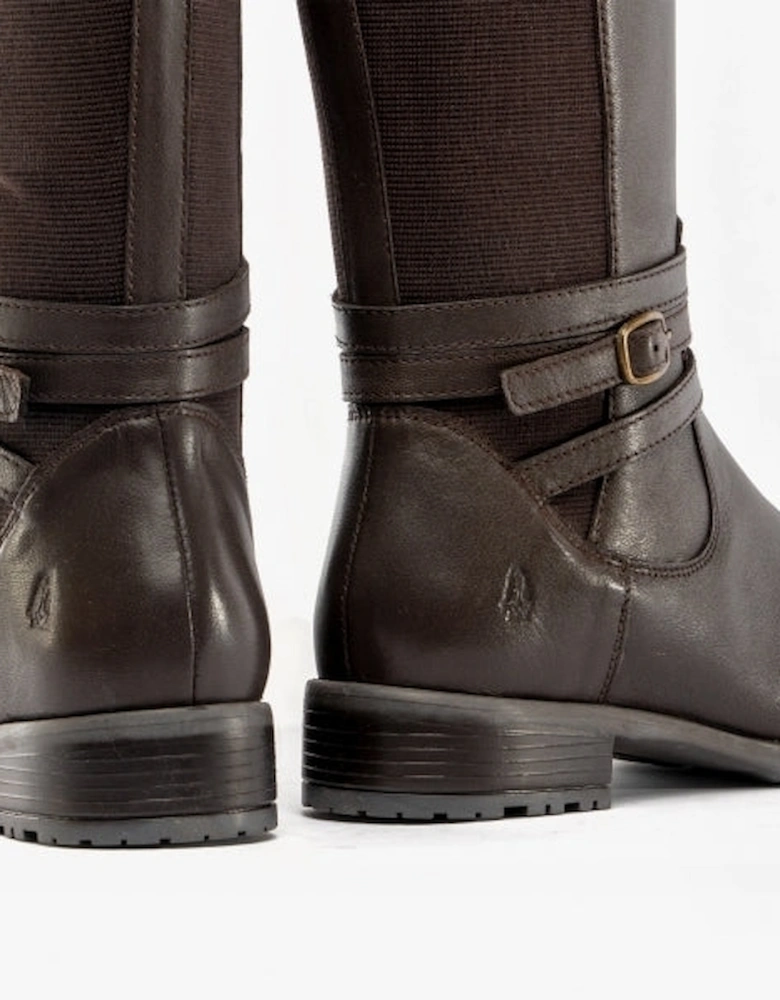 VANESSA Womens Leather Boots Brown