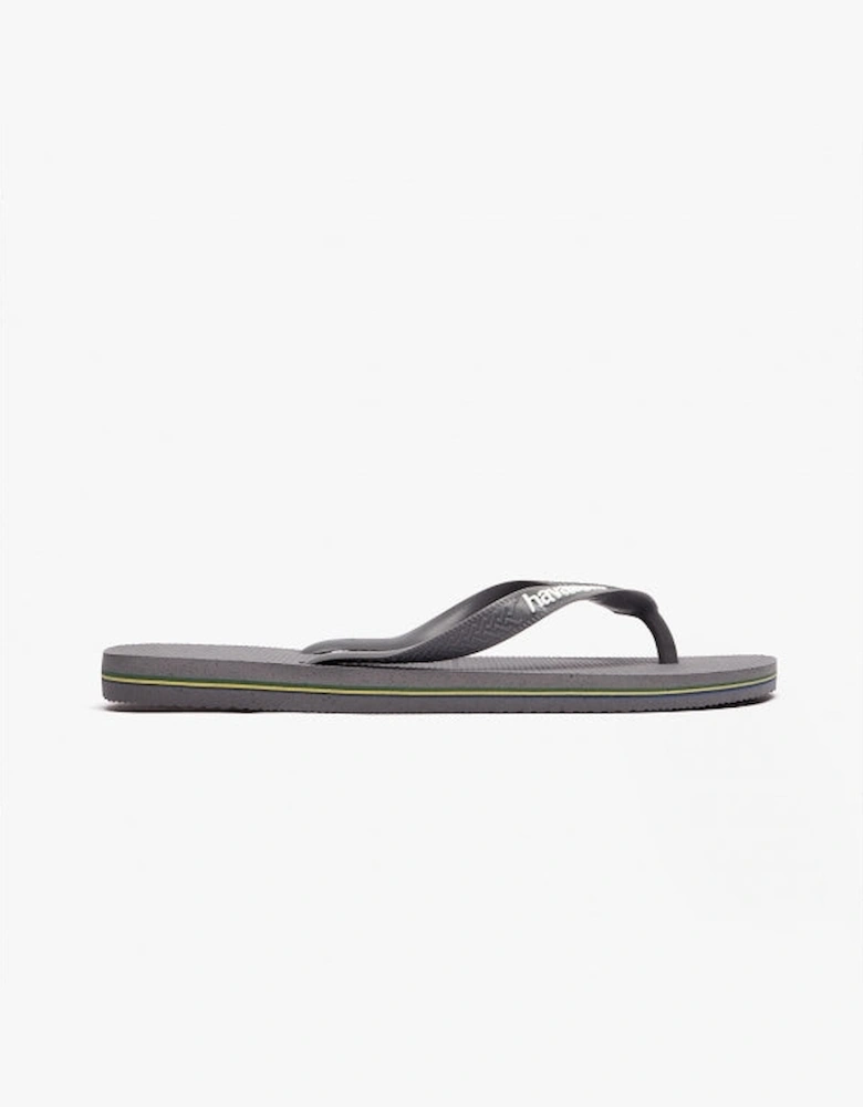 HAV BRASIL LOGO Unisex Flip-Flops Steel Grey