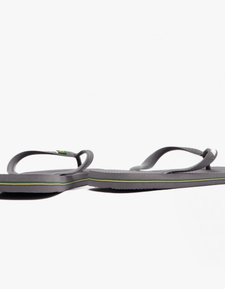 HAV BRASIL LOGO Unisex Flip-Flops Steel Grey