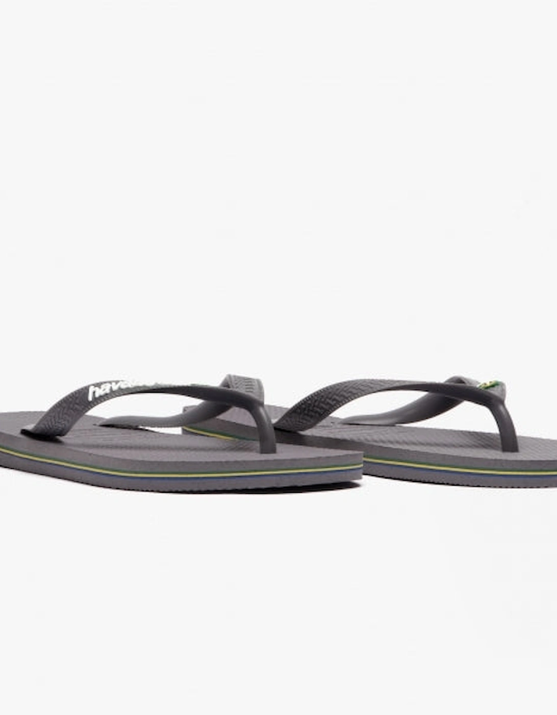 HAV BRASIL LOGO Unisex Flip-Flops Steel Grey