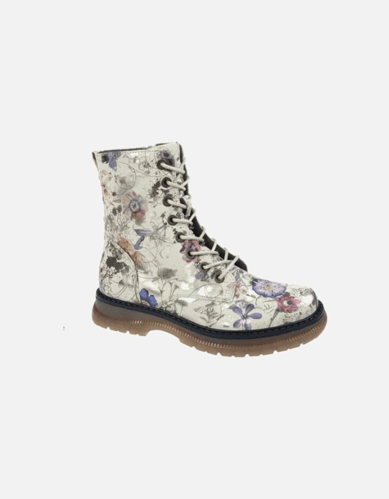 L310LFM Womens Ankle Boots Light Grey/Floral