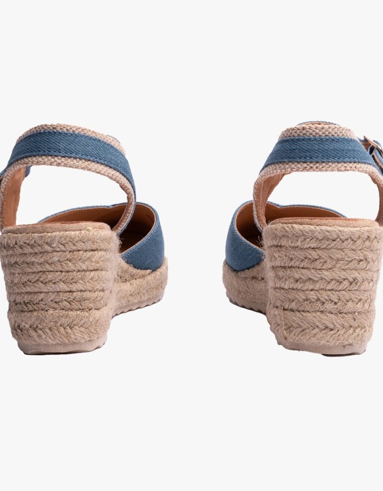 BRONYA Womens Sandals Denim