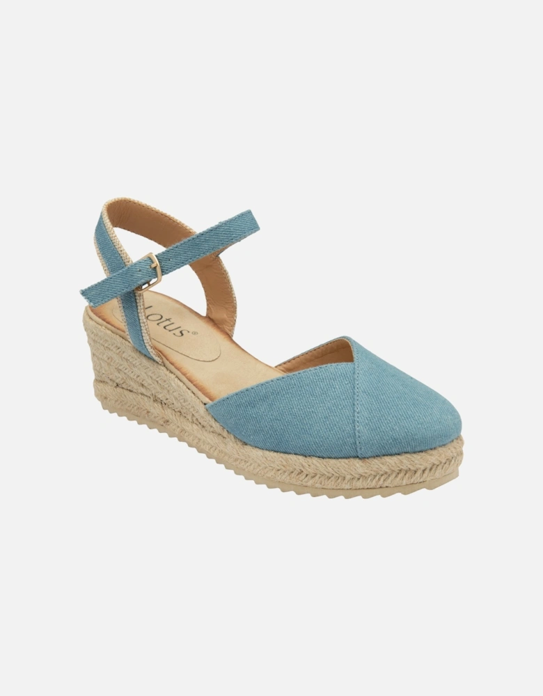 BRONYA Womens Sandals Denim