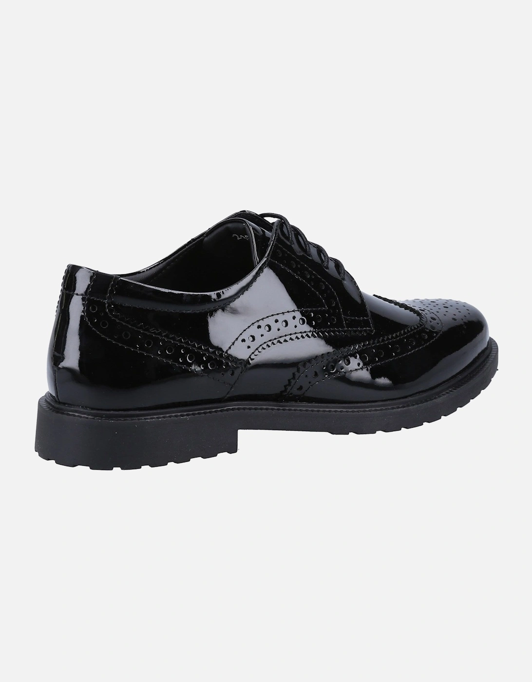 VERITY BROGUE Girls Shoes Black Patent