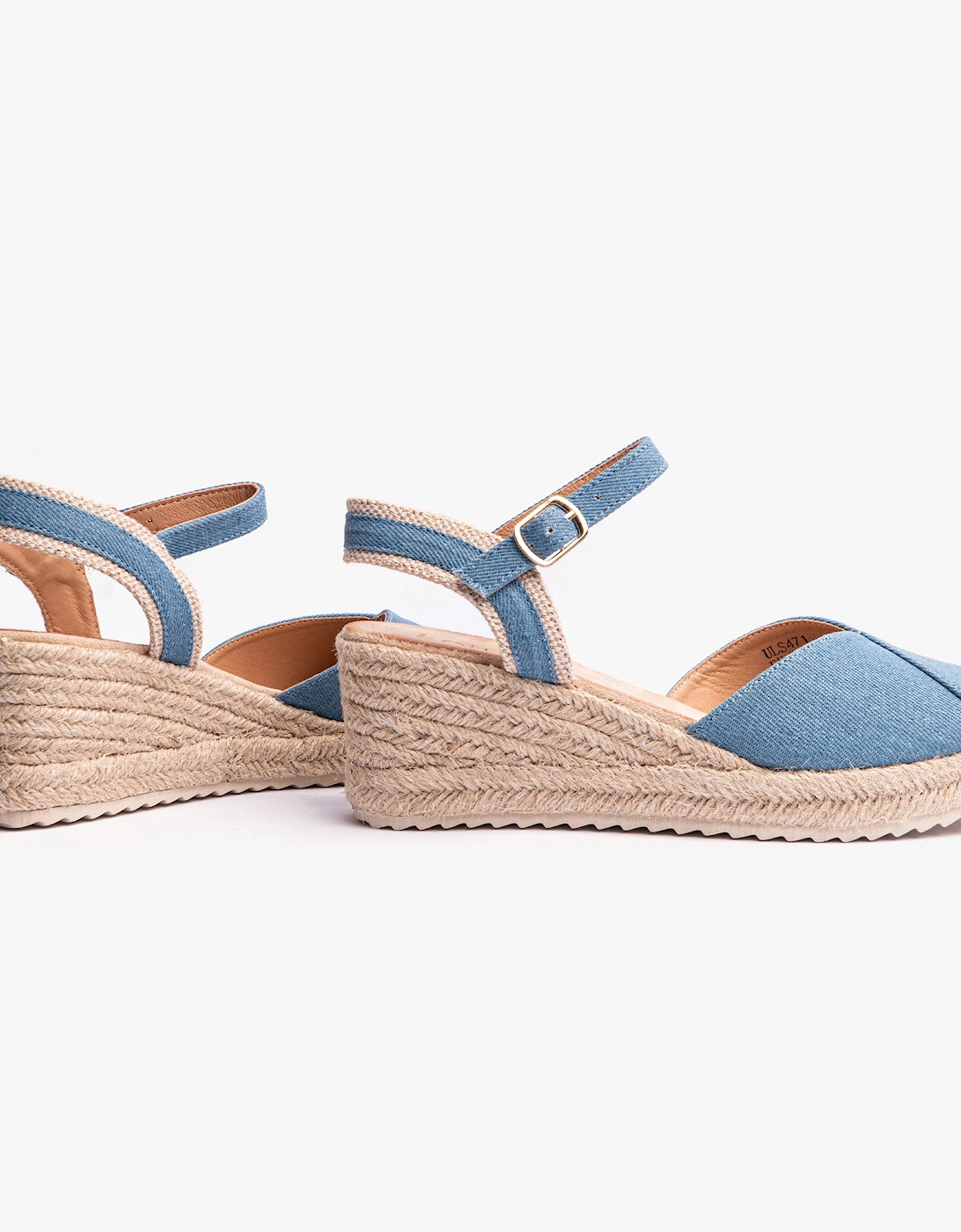 BRONYA Womens Sandals Denim