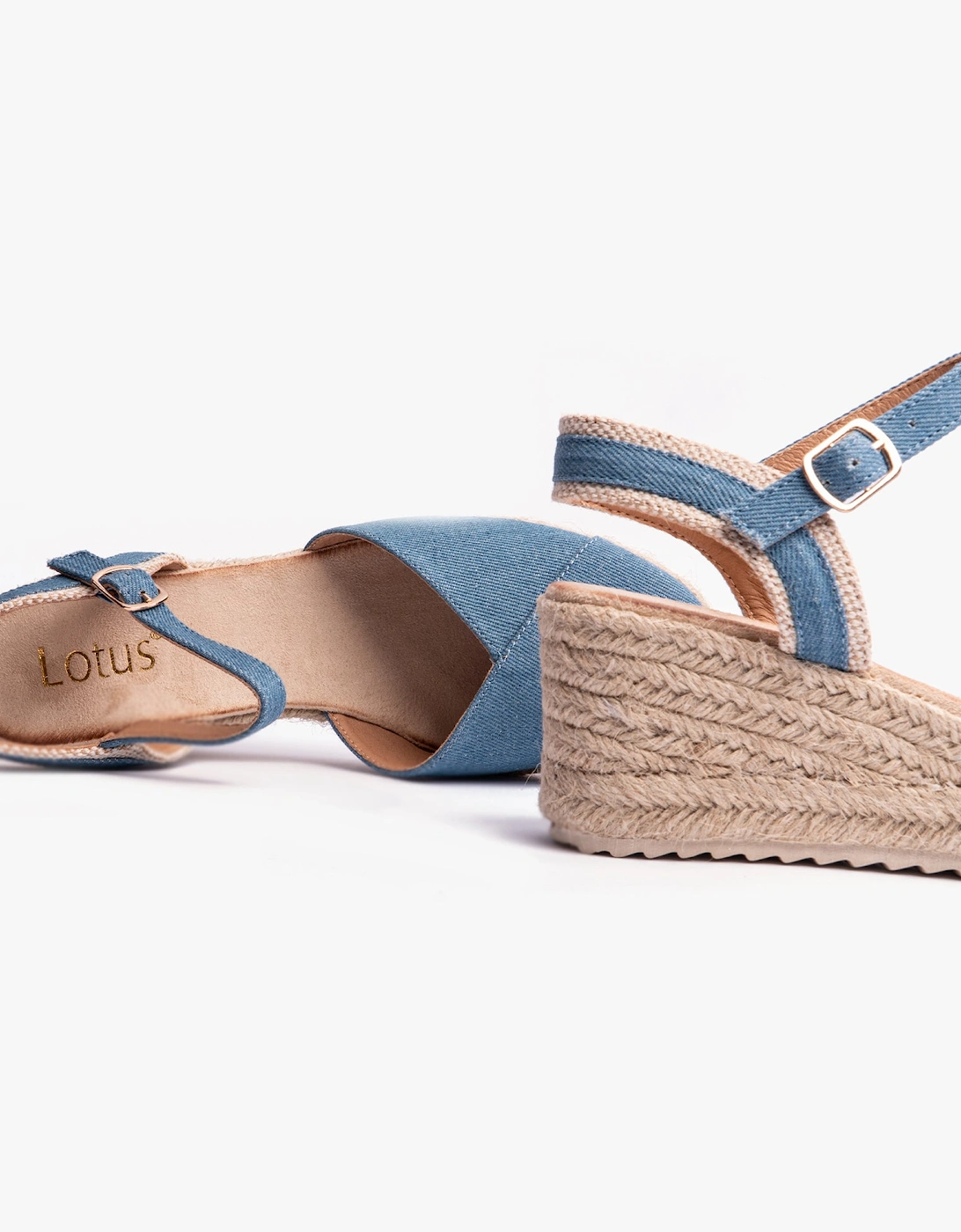 BRONYA Womens Sandals Denim