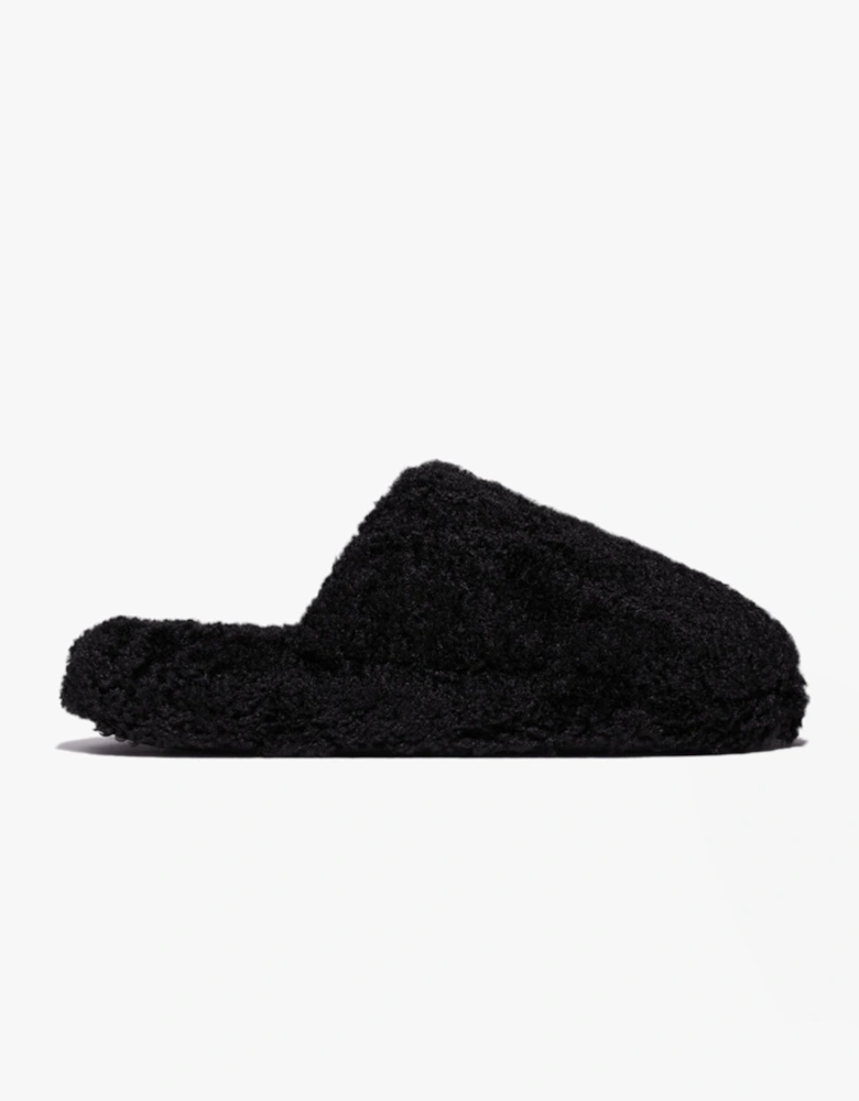 iQUSHION D-LUXE Womens Mule Slippers All Black