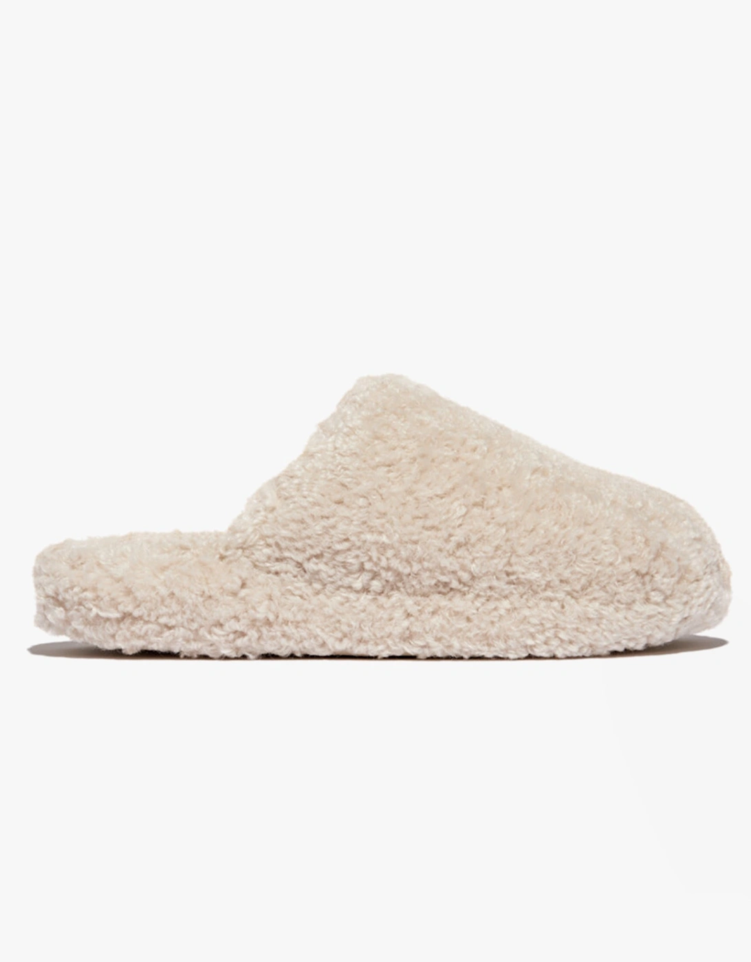 Women's FitFlop iQUSHION D-LUXE Womens Mule Slippers Milk Ice - Cream - Size: 4