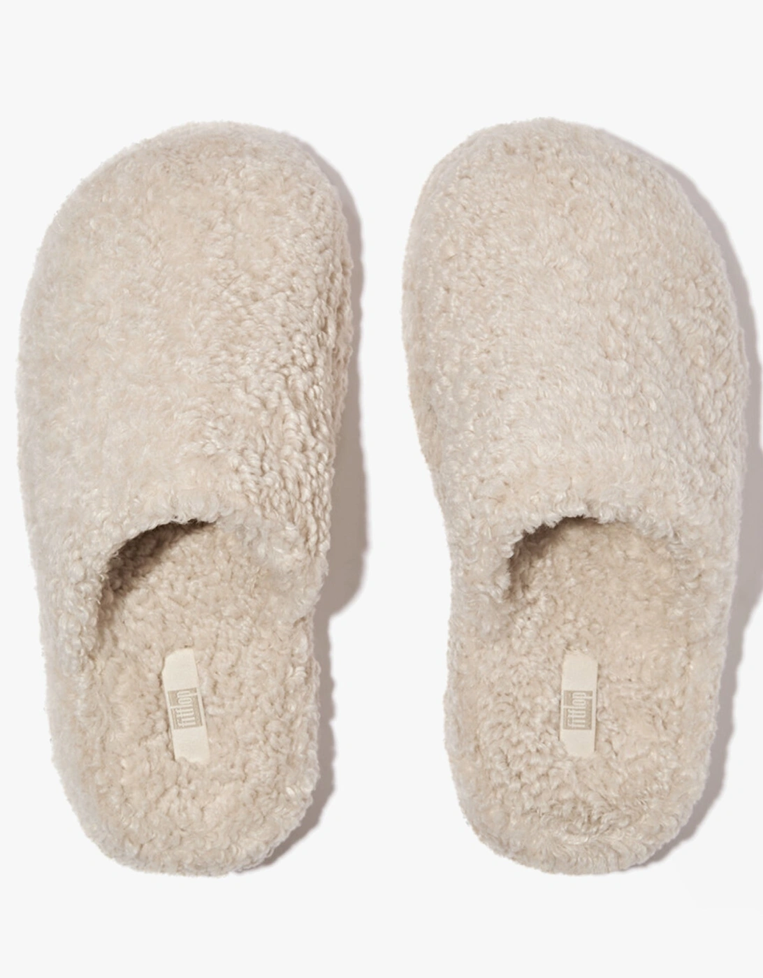 iQUSHION D-LUXE Womens Mule Slippers Milk Ice