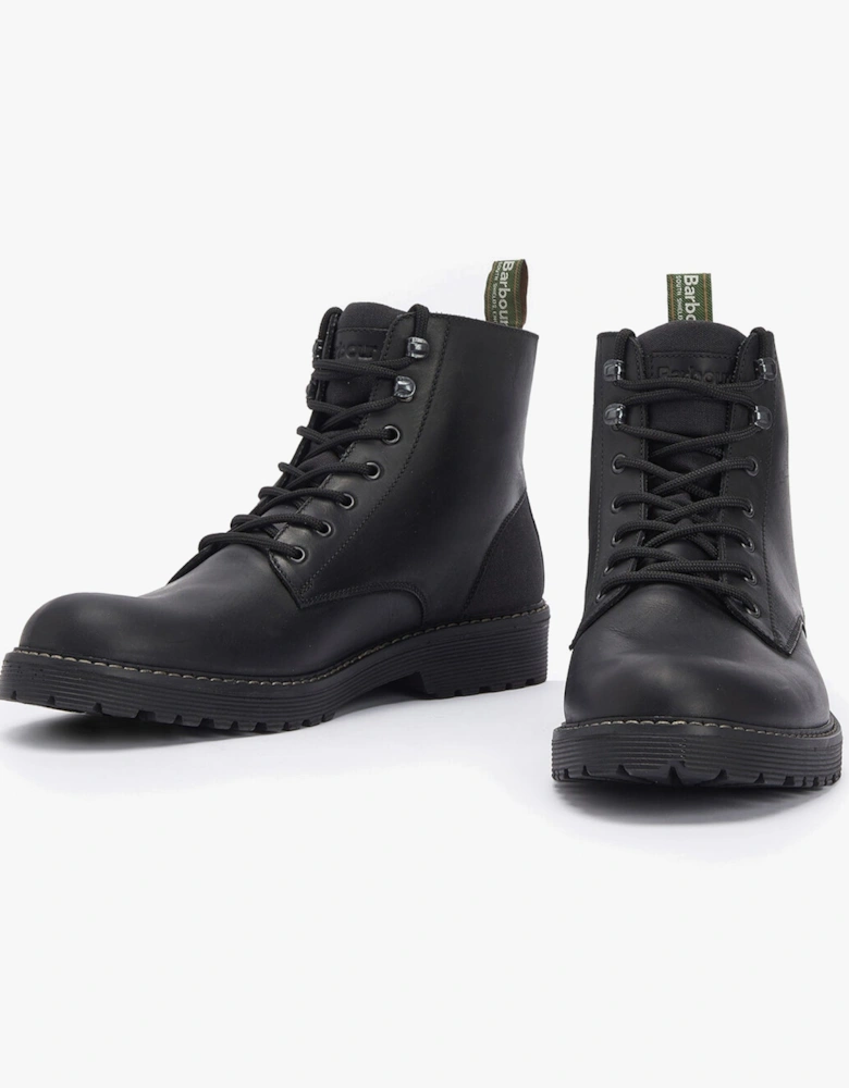 HARVEY Mens Derby Boots Black