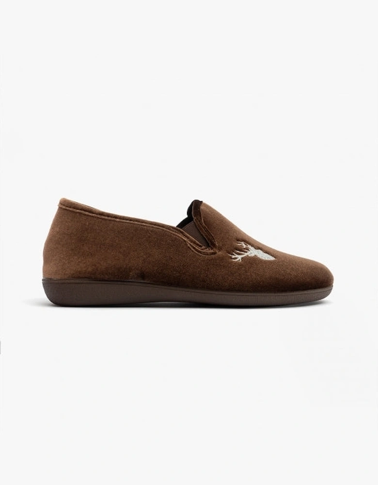 CLARENCE Mens Slippers Brown