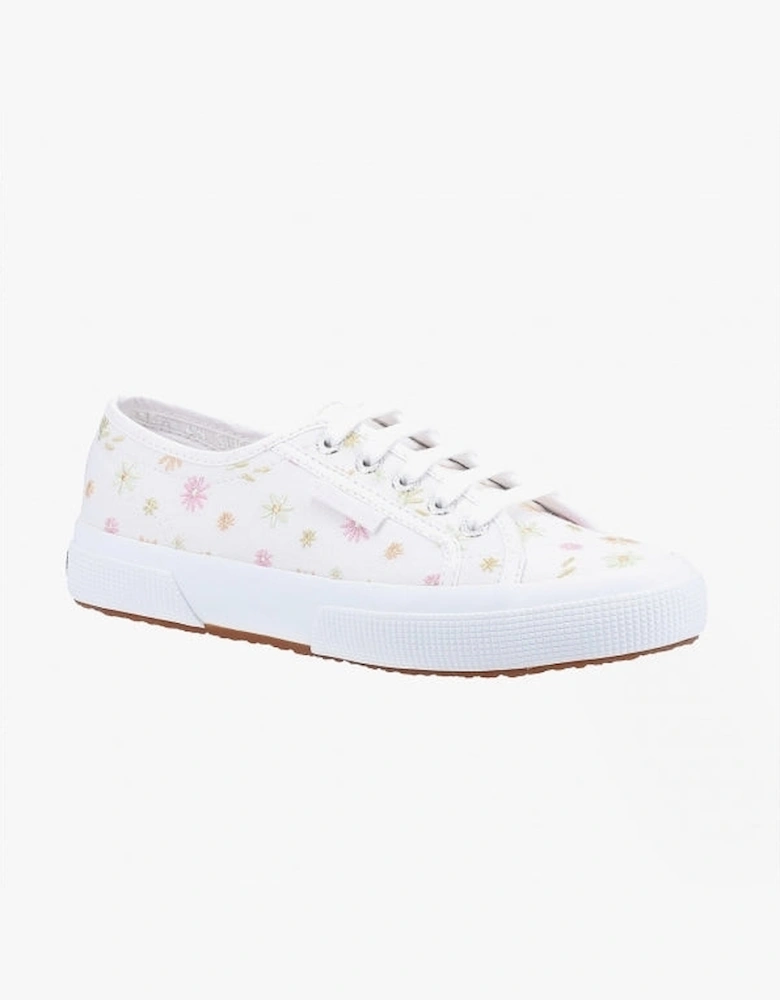 2750 FLOWERS EMBROIDERY Womens Trainers White/Multicolour Flowers