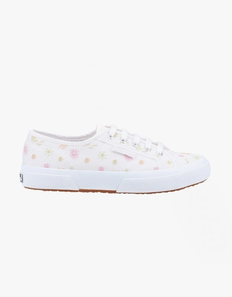 2750 FLOWERS EMBROIDERY Womens Trainers White/Multicolour Flowers