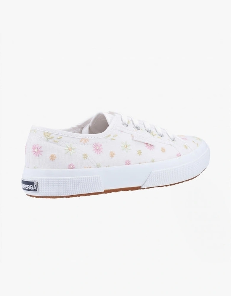 2750 FLOWERS EMBROIDERY Womens Trainers White/Multicolour Flowers