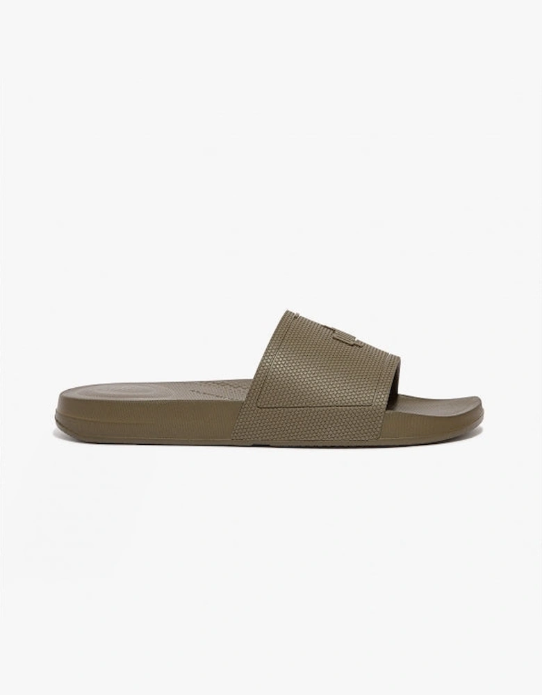 iQUSHION Mens Pool Sliders Mossy