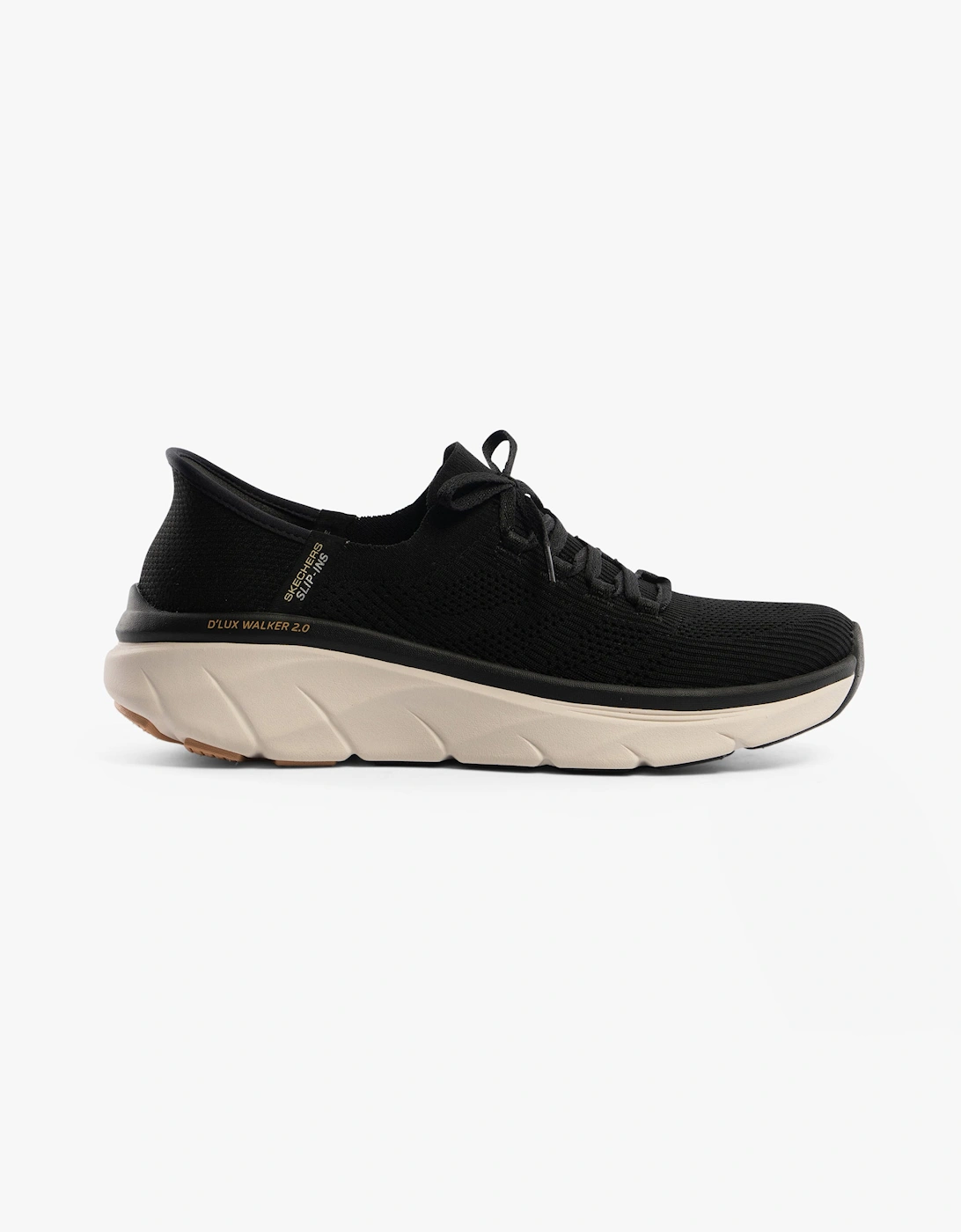 Skechers Women's Skechers 150105/BKTN D'LUX WALKER 2.0-THRILL MOVEM Womens Trainers Black/Tan