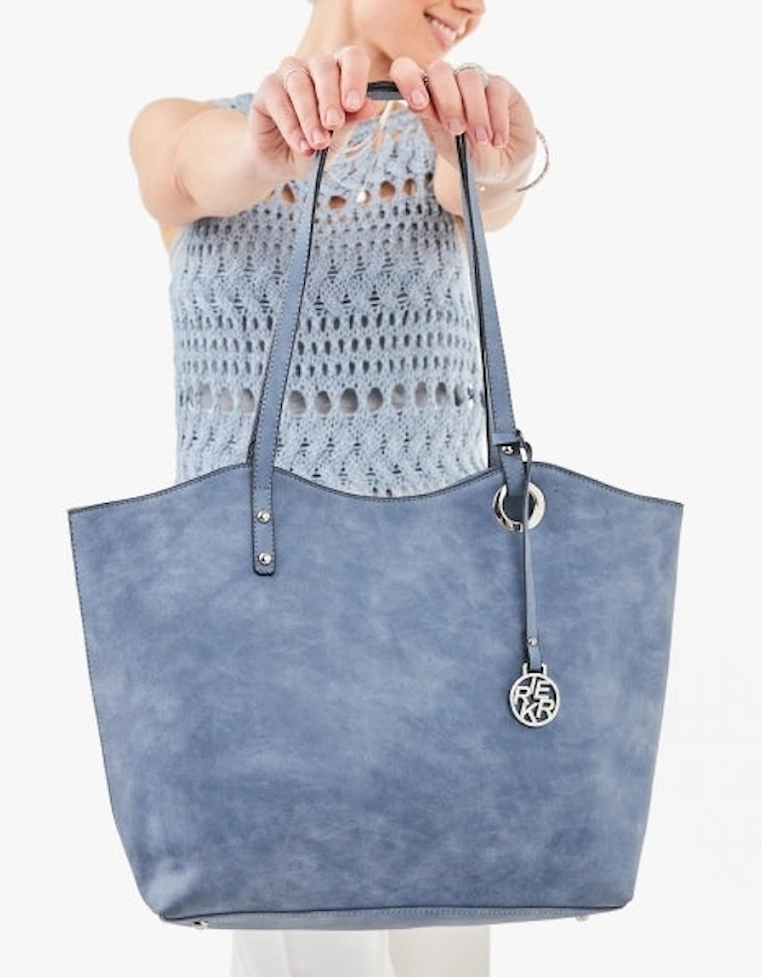 H1369-12 Womens Tote Bag Sky Blue