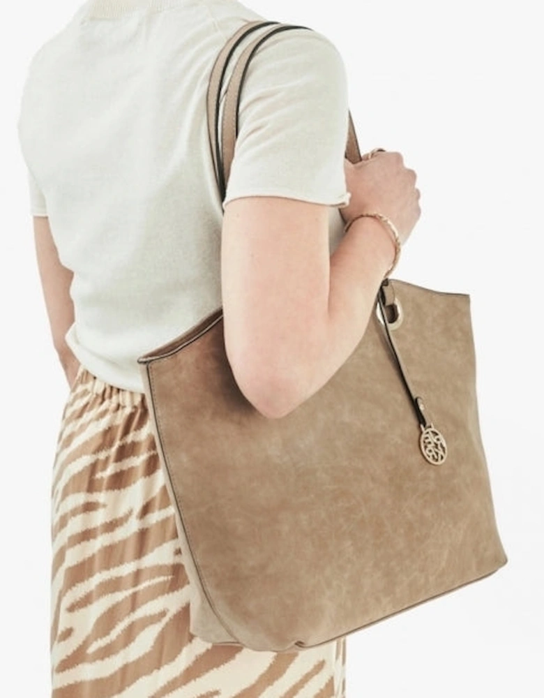 H1369-64 Womens Tote Bag Beige