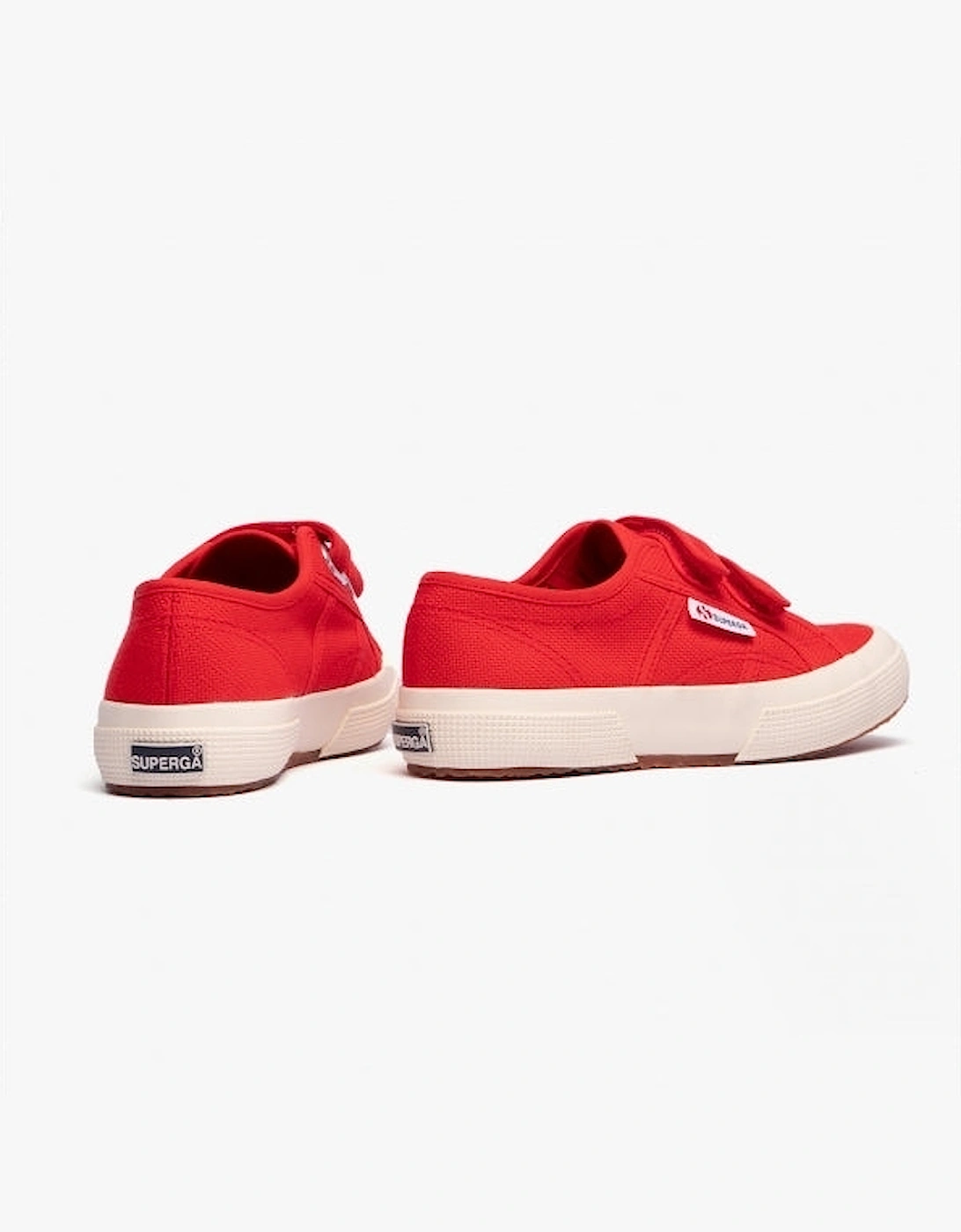 Superga 2750 JSTRAP CLASSIC Kids Canvas Trainers Red