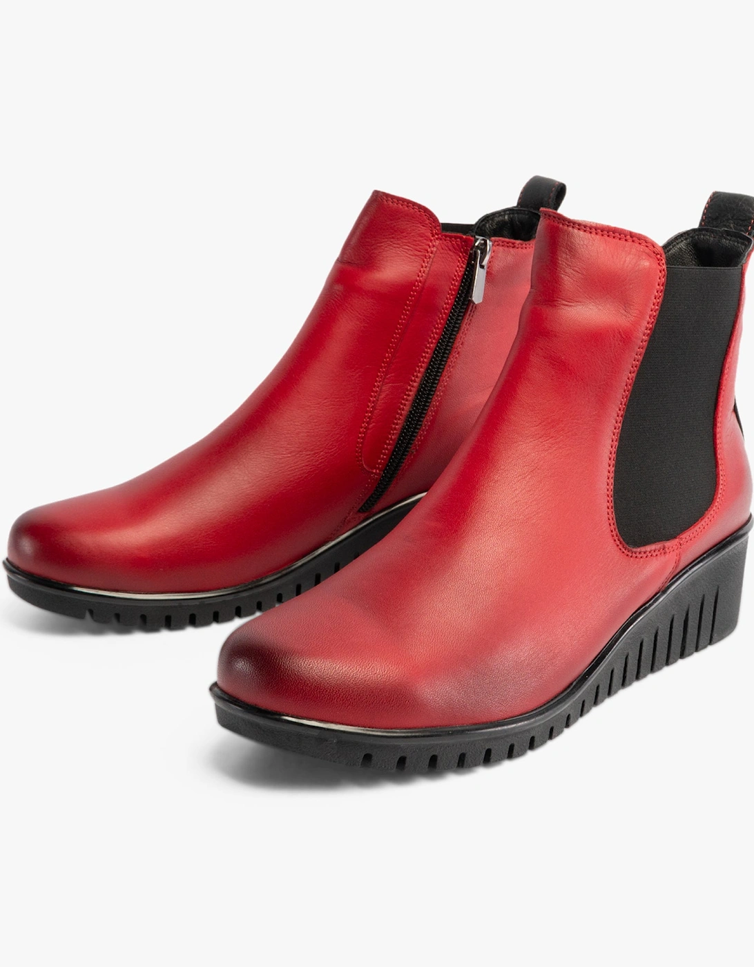 DRESDEN Womens Boots Red, 5 of 4