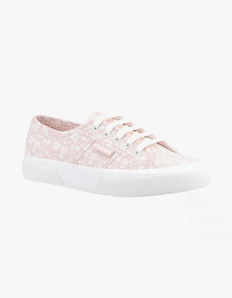 2750 PRINT Womens Canvas Trainers Pink/White