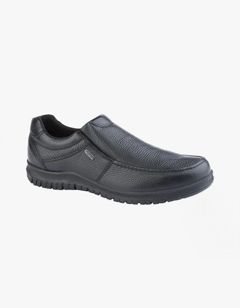 M227A Mens Casual Leather Slip-On Shoes Black