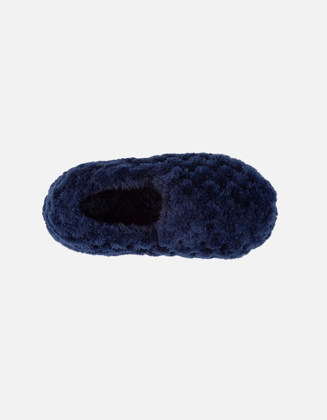 Isotoner NAVY FLEECE Boys Back Slippers Navy