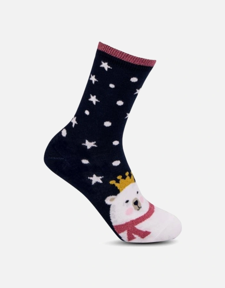 Isotoner NOVELTY ANKLE Womens Socks Polar Bear: One Size