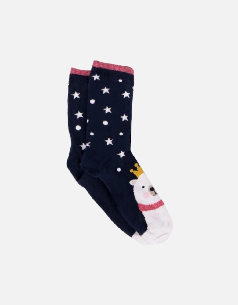 Isotoner NOVELTY ANKLE Womens Socks Polar Bear: One Size