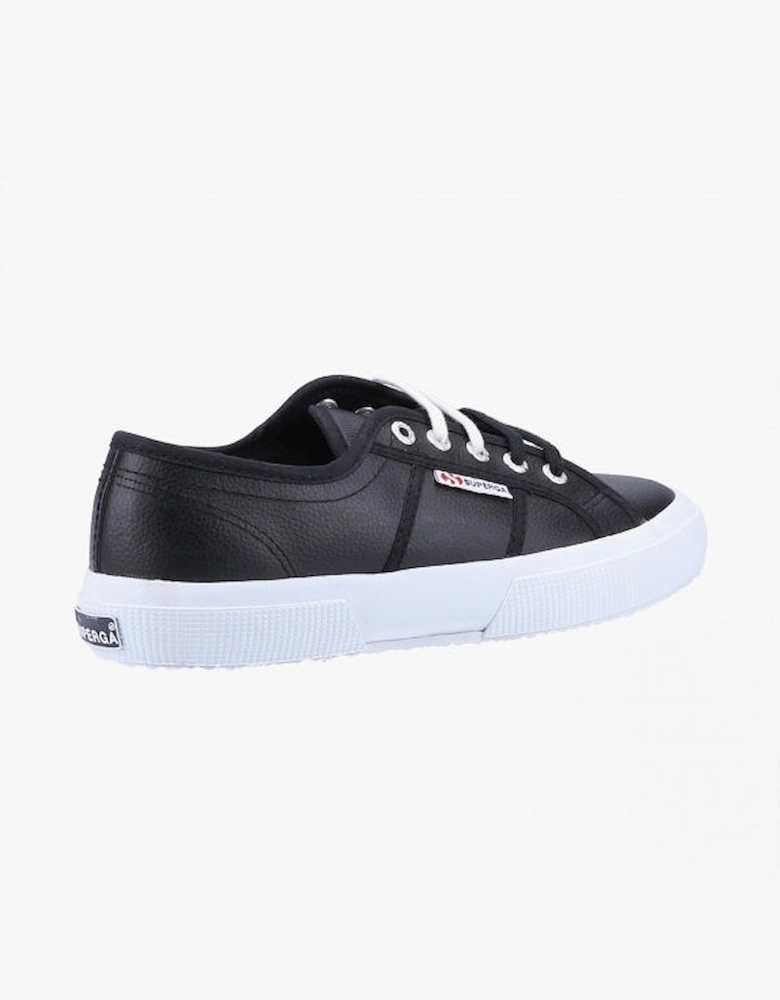 2750 TUMBLED Womens Leather Trainers Black/White