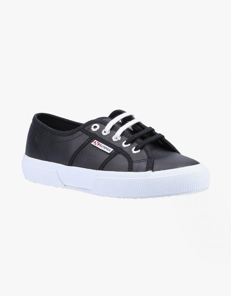 2750 TUMBLED Womens Leather Trainers Black/White