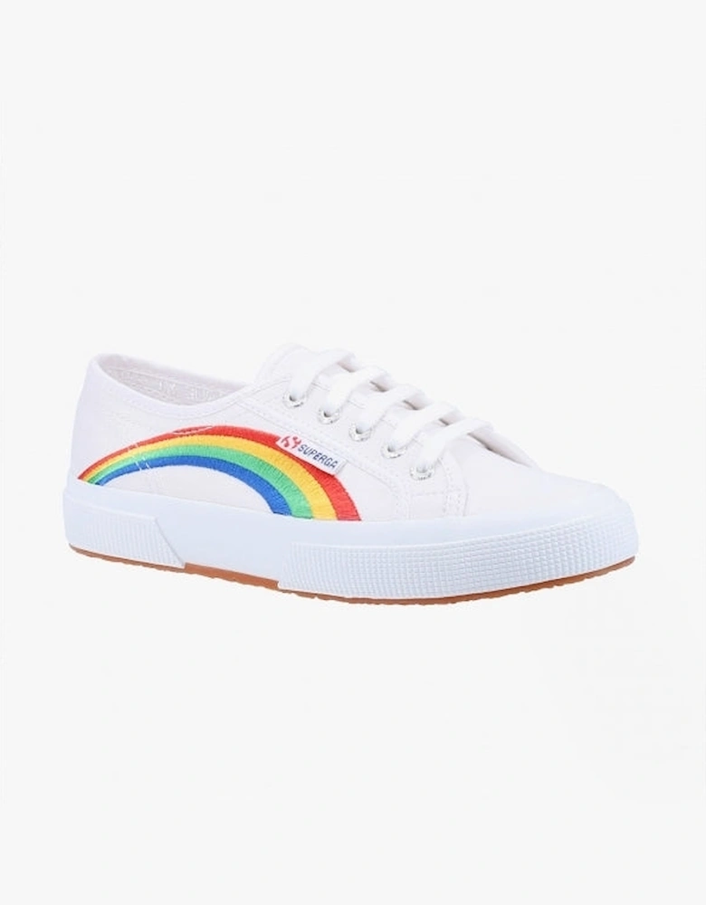 2750 RAINBOW EMBROIDERY Womens Trainers White/Rainbow